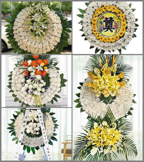 贵州毕节市黔西县谷里镇清明村花圈速递