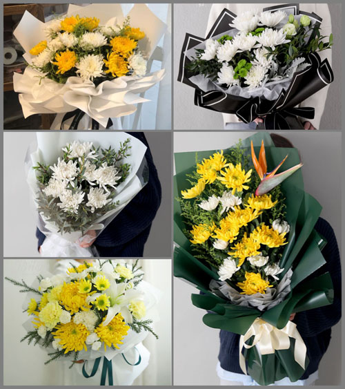 贵州毕节市黔西县谷里镇清明村白事花束代送